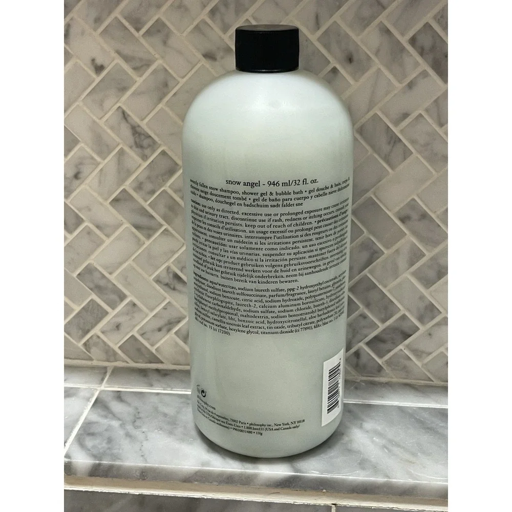 Philosophy Shampoo,‎ Shower Gel & Bubble Bath - Snow Angel, 32 Oz